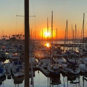 Dining in Long Beach with view of Alamitos Bay